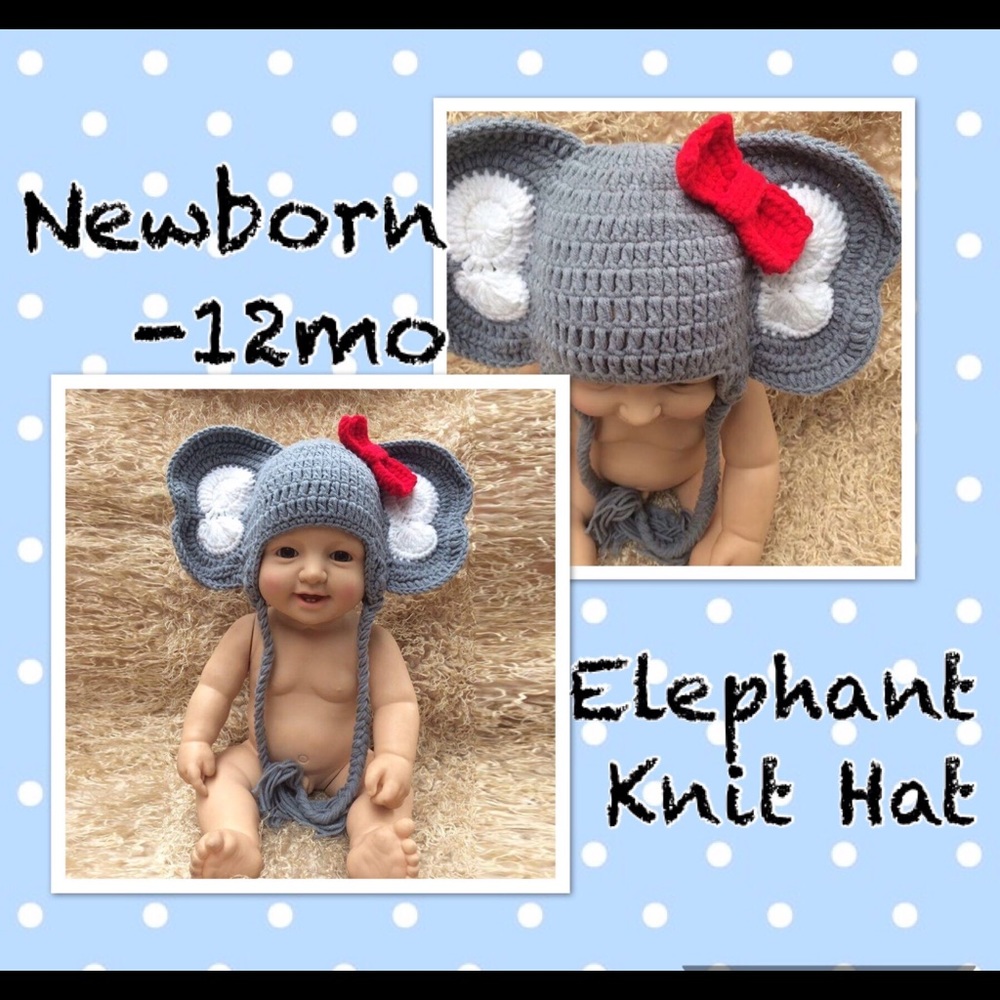 Elephant Knit Hat